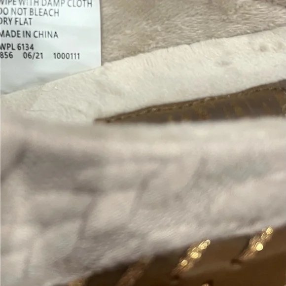 Muk Luks Blush‎ Mules Women's Size 7 Tan Cable Knit - Picture 5 of 8